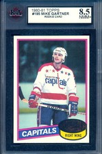 1980-81 Topps NHL Hockey #195 Mike Gartner HOF Rookie KSA 8.5 NM-MT+ Capitals RC