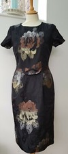 New unworn Alex & Co Black Floral Metallic Shift Dress Size 8 Evening Christmas 
