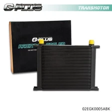 Universal 30 Row AN-10AN Aluminum Engine Transmission Oil Cooler Black