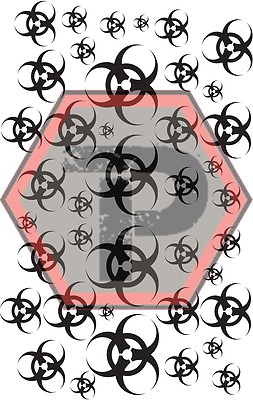 Biohazard Symbol Stencil, 7x11'', Cerakote Gunkote & Duracoat Spray Paint Project