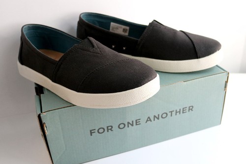 toms avalon black coated canvas
