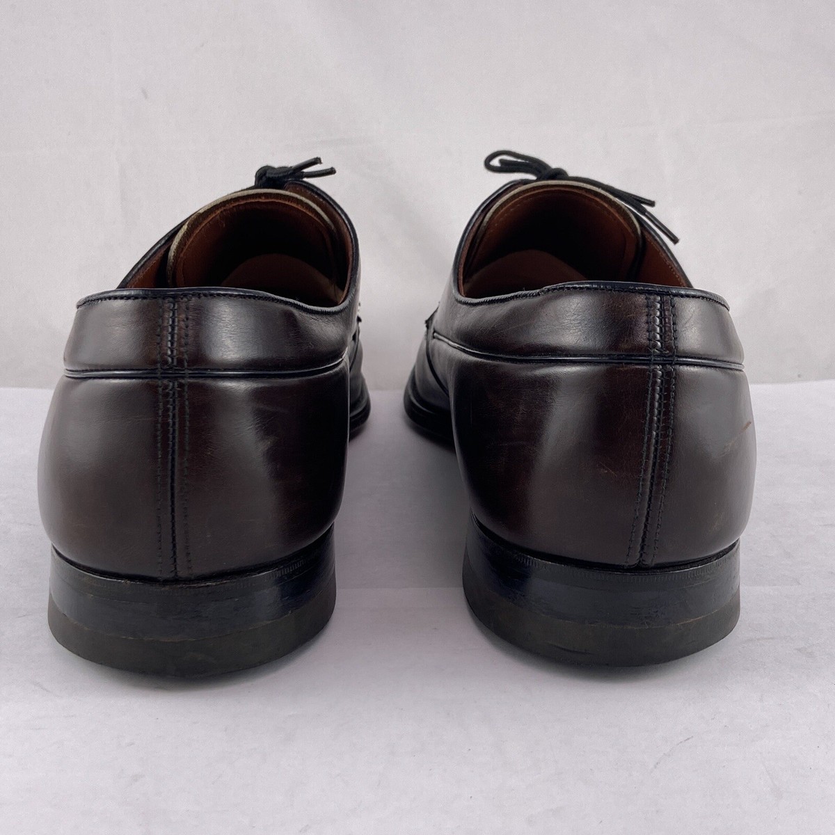 Vintage City Club Dress Shoes Mens 12 Brown Oxford Upstarts  display picture 3
