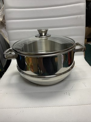 Lebensmitteldampfgarer Pfanne Vorratstopf Geschenkbox Induktionssicher Edelstahl 20cm