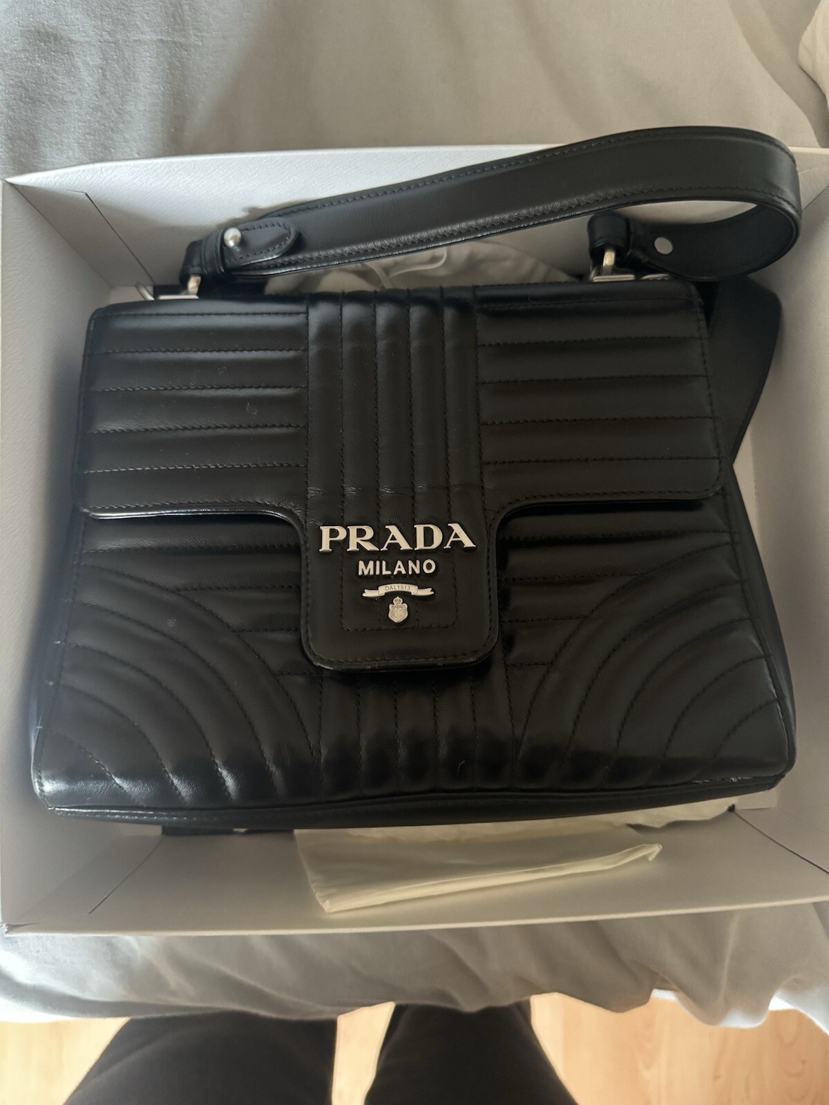 Prada Diagramme Bag. Medium.