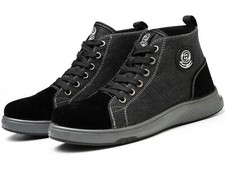 OwnShoe Men  s Safety Shoes Composite Toe Work Sneakers Non-slip Industrial Boots