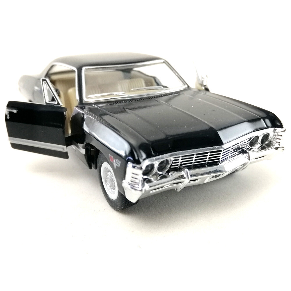 1967 Chevrolet Impala Nero Kinsmart Auto Giocattolo Modello 1/43 - Foto 6