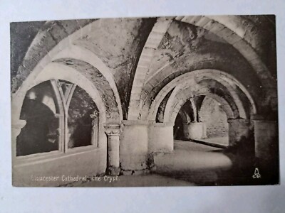 Postcard Gloucester Cathedral The Crypt Tucks