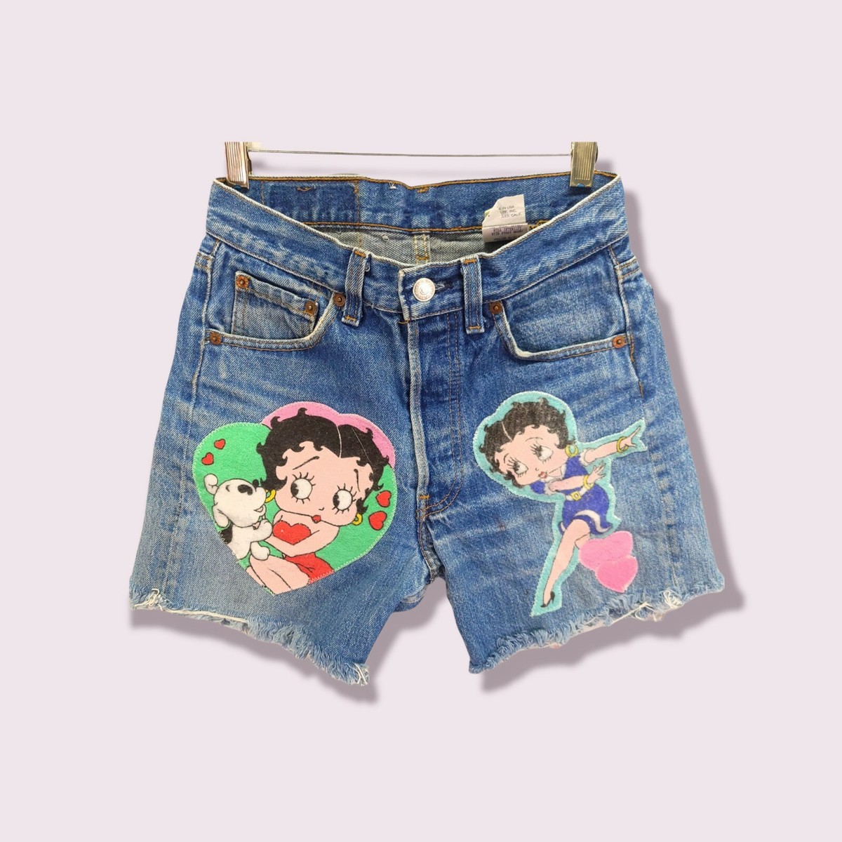 Vintage 1993 Betty Boop Patch Cutoff Shorts By Too Cute Made In 
