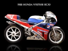 1988 Honda VFR750R RC30 Motorcycle NEW Metal Sign: 12 x 16" Ships Free