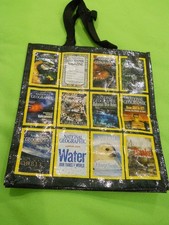 National Geographic Magazine 125th Anniversary Covers Reusable Tote Bag~ 16x14x6