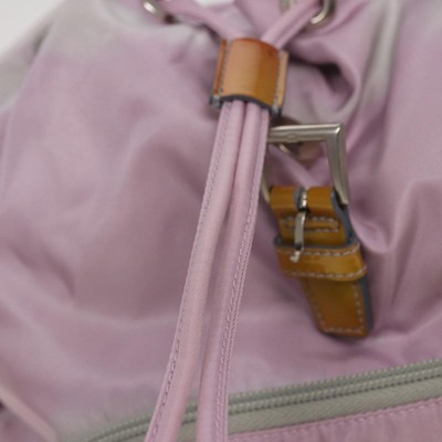 Prada Front Pocket Backpack Tessuto Pink Nylon Backpack Bag  display picture 1