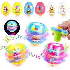 6 PCS Easter Basket Stuffers for Toddler Kids, Light Up  Singing Spinning To...
