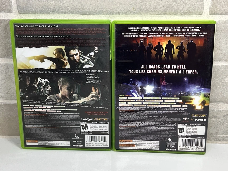 Resident Evil 5 Operation Raccoon - Xbox 360 - Complete w/ Manual CIB - Tested - Image 2 of 4