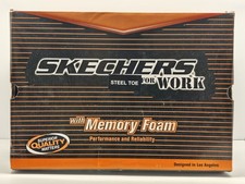 Skechers - Puntera de acero para el trabajo | Workshire, negro, talla 9 para mujer