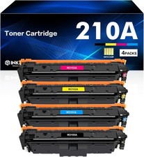 210A Toner Cartridges w/ Chip Fit for HP Color Laserjet Pro 210X W2100A 6100C2B