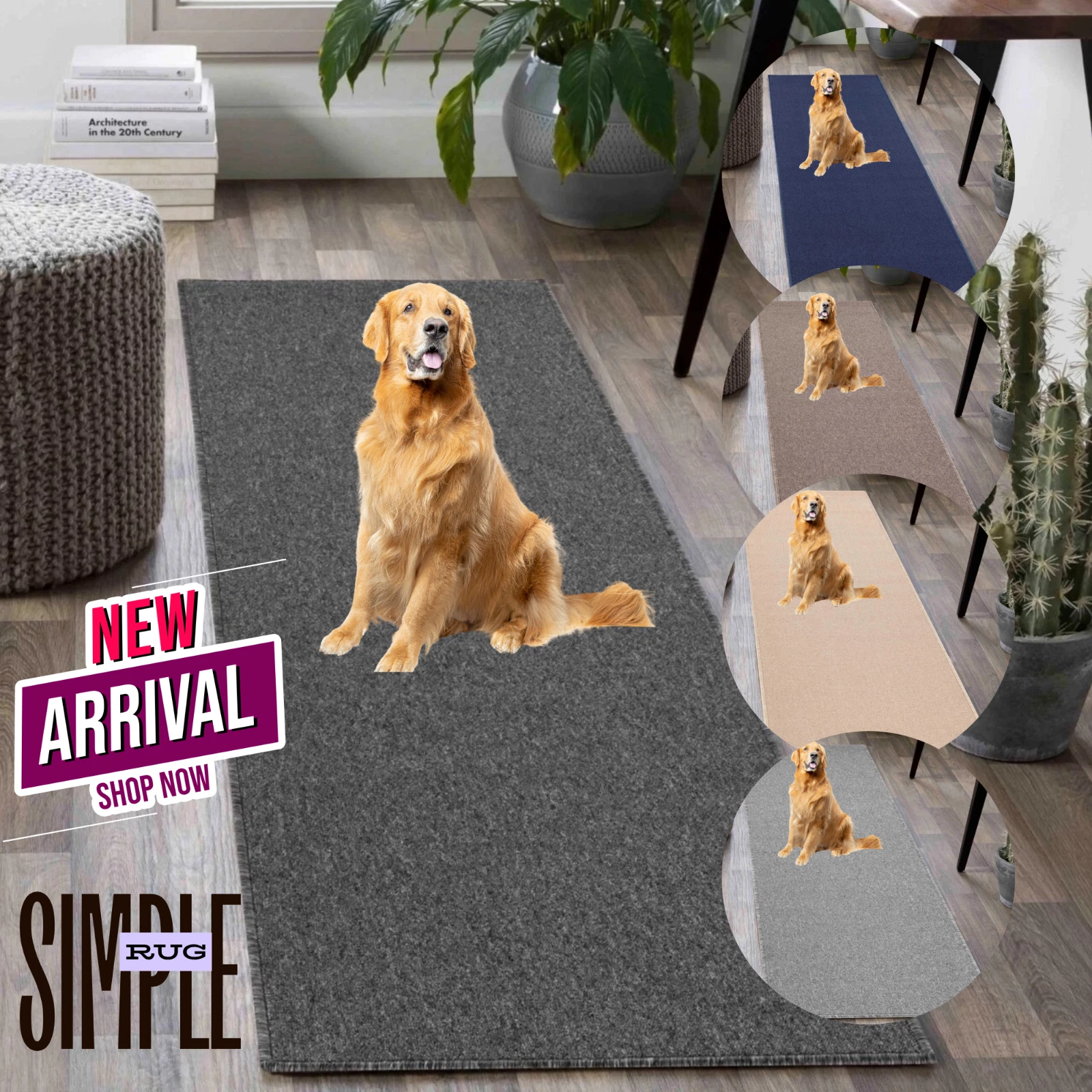 Washable Soft Runner Rug Non Slip Carpet for Hallway Living Room Bedroom Rug UK