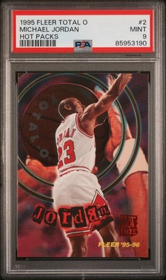 1995 Fleer Total O #2 Michael Jordan Hot Packs PSA 9 Mint HOF 