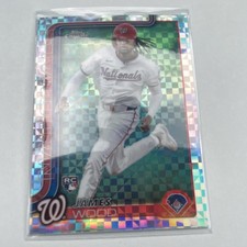 2025 Topps Chrome James Wood Rookie X-Fractor Washington Nationals #132