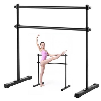VEVOR 4Ft Ballet Barre Freestanding Portable Fitness Dance Bar Height Adjustable