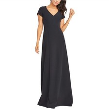Show Me Your Mumu Geneva Black Short-sleeved Gown Maxi Dress Women’s Small $198