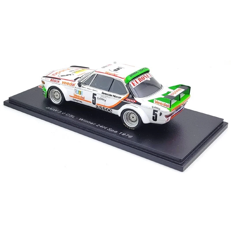 BMW 3.0 CSL #5 1976 vincitori 24 ore Spa-Francorchamps - 1/43 Spark Models - Immagine 2 di 3