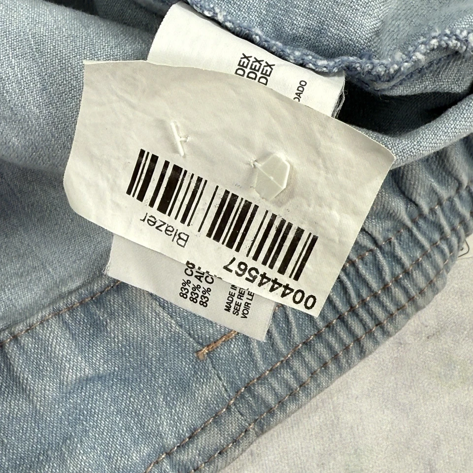 Sanctuary Live Life Womens Kathy Jacket Size M Denim Military SA1011-BBLE 2010 - Image 4 of 4