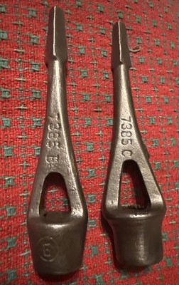Antique  Cast Brace Bit Set Square Drive  Lag Bolt or Square Nut 7385C 7385B