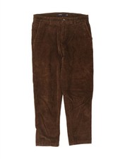 PULL & BEAR Womens Tapered Corduroy Trousers ...