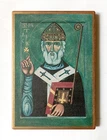 Christian Icon of Saint Patrick of Ireland, Handmade, Wooden Board, 21x15cm