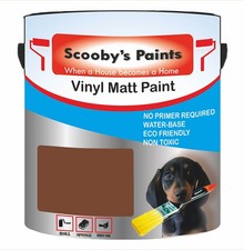 Toasted Earth Brown Emulsion Paint Vinyl Matt Finish Walls & Ceilings interior