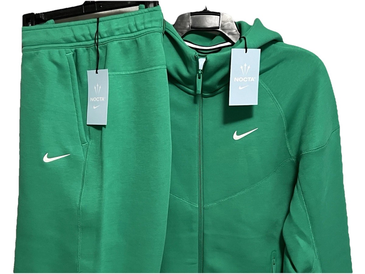 Nike X Nocta Tech Fleece Hoodie Pants Full Set Green Mens 3XL Top