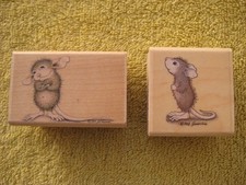 HMER100 Stampabilities House Mouse Rubber Stamp Mudpie Wonders  HMD1004 What 