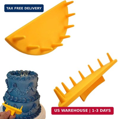 2 PCS Cake Arch Guide Tool,Ruffle Piping Guide Tools for Evenly Spaced Piping fo