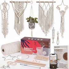 MIGO Creates Macrame Kits for Adults Beginners with 112 Macrame Supplies and 7 P