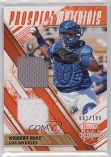 2019 Elite Extra Edition Dual Prospect Materials Orange 62/199 Keibert Ruiz 6fs