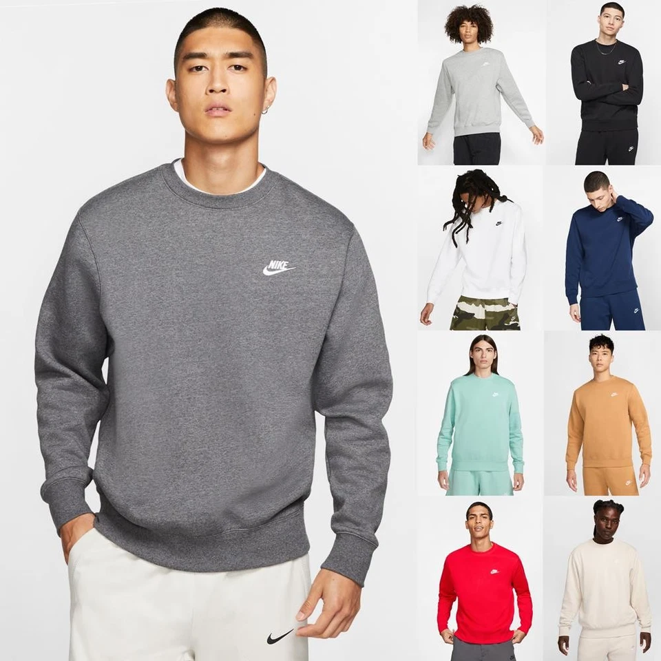 Nike NSW Club Fleece Herren Sweatshirt Crewneck Pullover Pulli - Bild 1 von 1