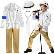 Kids Michael Jackson Role Playing Boys Thriller Costumes Halloween Costumes