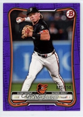 2026 Bowman Purple Pattern 27/250 Jackson Holliday #43 4k8