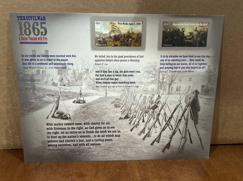CIVIL WAR 1865 Forever Stamp Sheet of 12 Stamps - MNH-NIP-2015-US