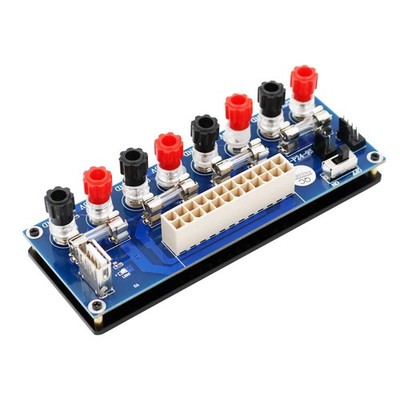 20/24 Pin ATX Benchtop PC Power Breakout Adapter with USB 5V Port Switch