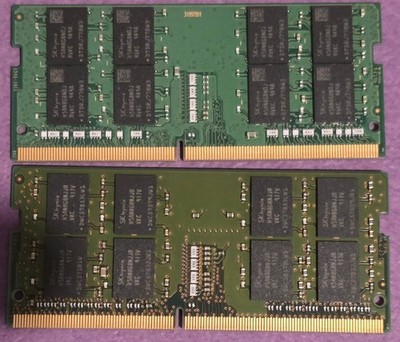 LOT Of 2 SK Hynix 16GB (32GB) (2Rx8) DDR4-2666V -SE1-11 SODIMM