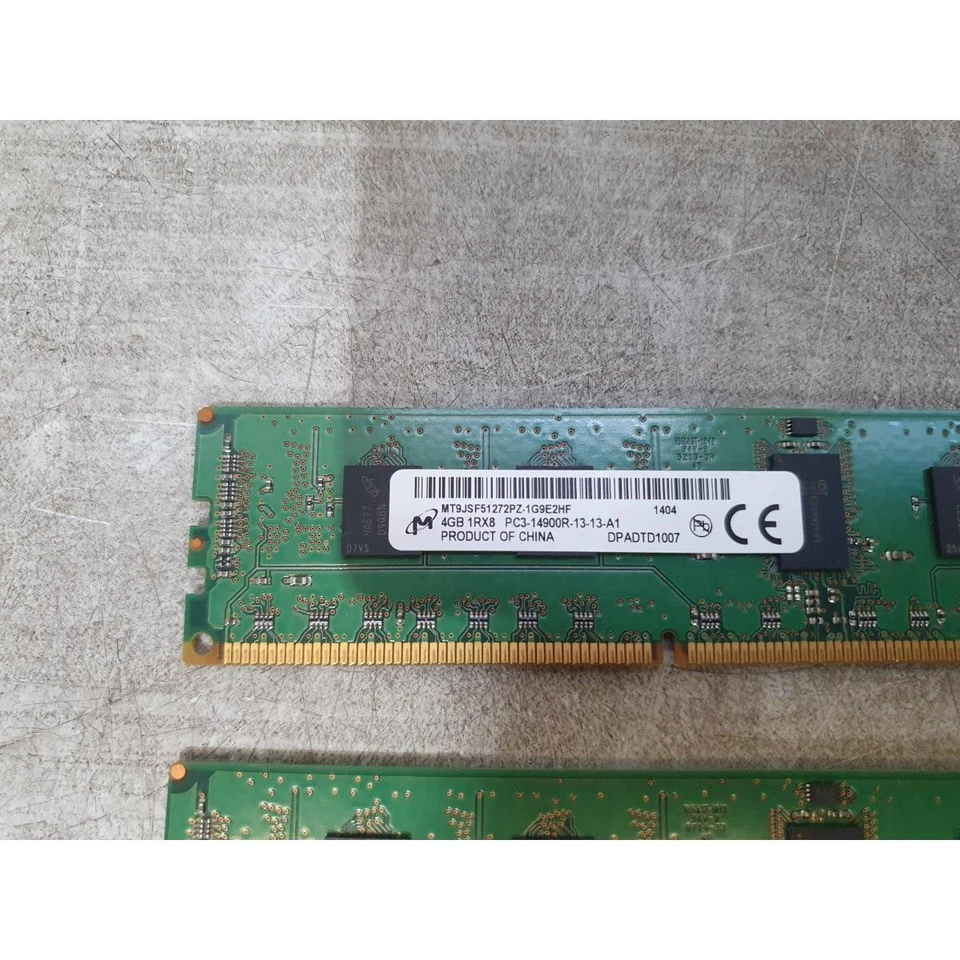 Lot 2 Micron MT9JSF51272PZ-1G9E2HF Memory Module 4GB PC3-14900R 1866MHz 240-Pins - Image 2 of 4