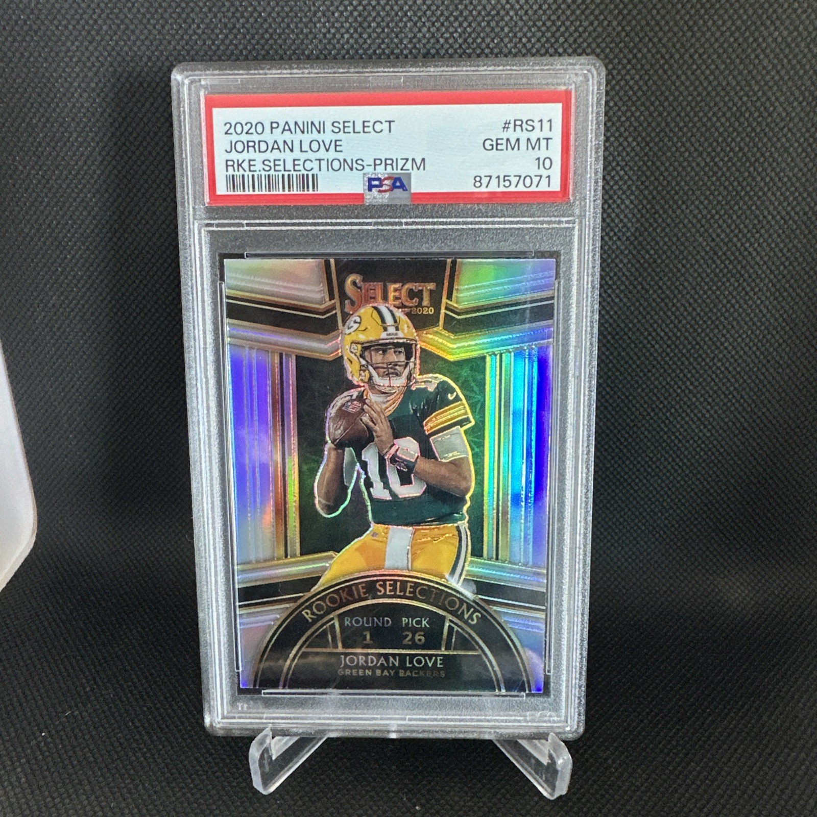 Jordan Love Panini Select Rookie Selections #RS11 Prizm