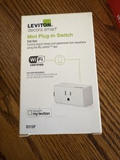Leviton Decora Smart Wi-Fi Mini Plug-In Switch (2nd Gen) (D215P-1BW)