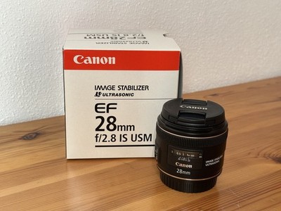 Canon EF 28mm f/2,8 IS USM Objektiv mit Festbrennweite - Schwarz
