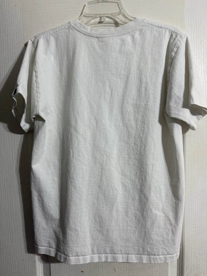 Camiseta A Bathing Ape BAPE College a Cuadros Blanca Verde Camuflada Talla Mediana Foto 4 de 4