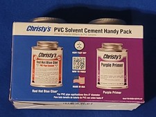 Christy's PVC Solvent Cement Handy Pack 8oz PVC Red Hot Blue Glue/Purple Primer