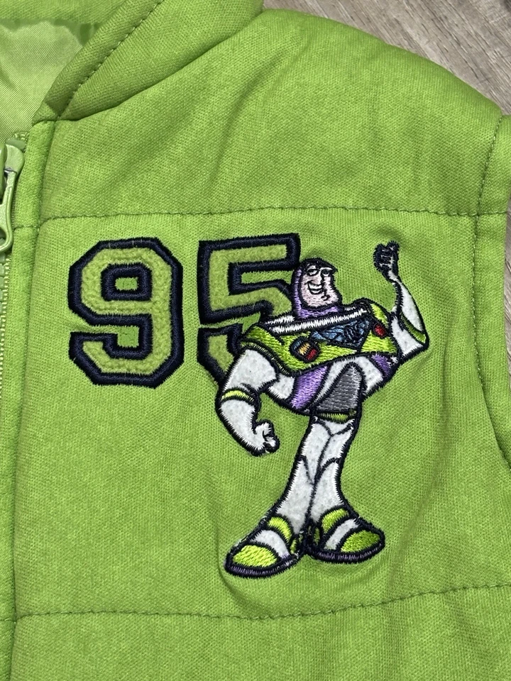 Chaleco Verde Vintage Y2K Toy Story Buzz Lightyear Niños Talla 2T Raro Disney Foto 2 de 4