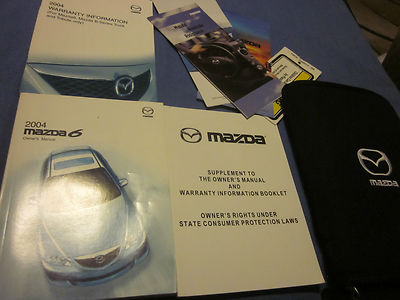 2004 MAZDA SIX 6 OWNERS MANUAL OWNER'S SET W/ CASE eBay Australia