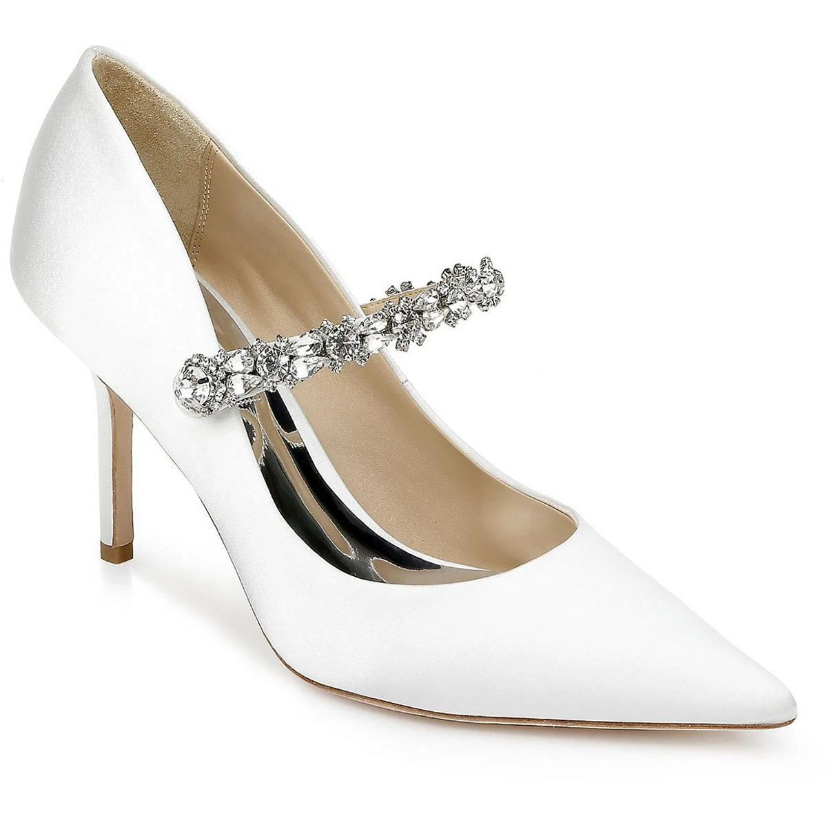 Badgley Mischka Womens Theory Satin Pumps Shoes BHFO 8828